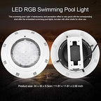 Zerodis LED Underwater Light, AC12V 30W 300 LED RGB Multi Color LED Pool Lights IP68 Underwater Swimming Pool Bright Light with Remote Control for Pond Fountain Aquarium Garden - Image 2