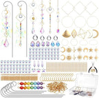Rivvlive 6 Sets DIY Crystal Suncatcher Kit Sun Catchers Making Supplies Kit with 3 Size Tall Trellis for Potted Plants Indoor Plant Stake Suncatcher Decoration for Office Home by Unknown