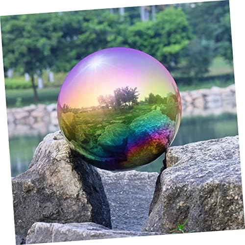 DOITOOL Garden Gazing Ball 2pcs Garden Reflector Outdoor Mirror Stainless Steel Mirror Artificiales para Shiny Sphere Balls Polished Ornament Sphere Globe Gazing Globe Prom - Image 2