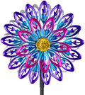 360° Metal Wind Spinner Outdoor,4 Layers Kinetic Wind Sculptures by Venniy
