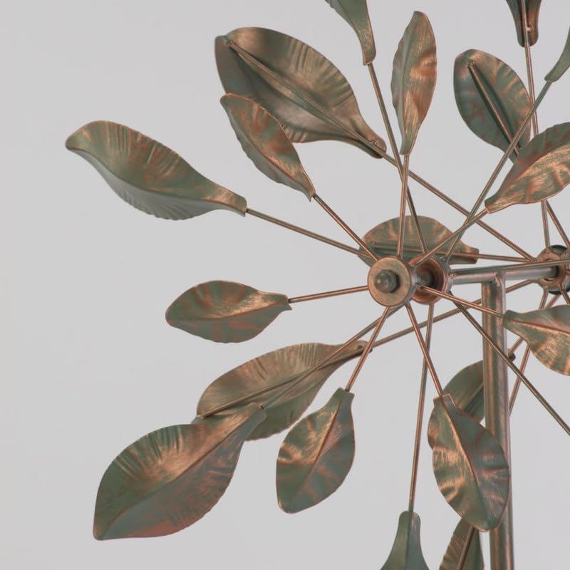 Chalily Spinning Sage Garden Wind Spinner Outdoor Spinners for Yard Decoration and Sculpture Extra Large Metal Spinning Kinetic Art Giant Lawn Decorations Solar Wind Power Sculptures Decor no Motor - Image 3