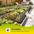 VANCASTLE Decorative Garden Fence, Toatal 25FT(L) x 21IN(H) Outdoor Metal No Dig Fence Animal Barrier, Rustproof No-Tool Assembly Landscape Edging for Yard, Lawn, Patio, Flower Bed-25 Panels Design I - Image 5