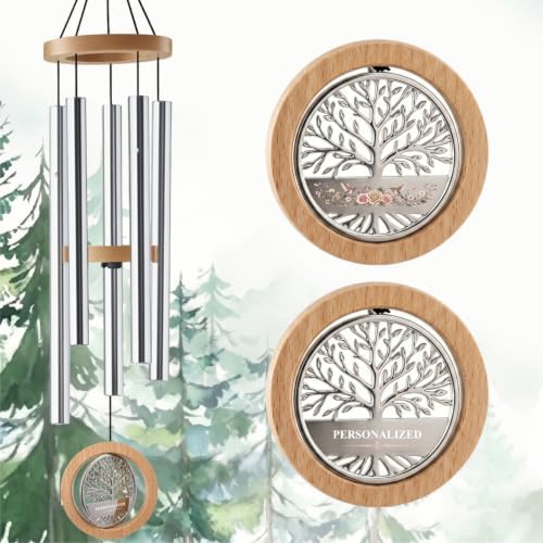 Personalized Memorial Wind Chimes Tree of Life Gift for Loss Ones by ExtrabilyOfficial
