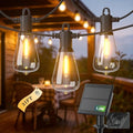 FOOMAN 31FT Solar String Lights Outdoor Waterproof IP65 with USB-Charging by FOOMAN