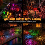 TISEJOY Solar Lights Outdoor Waterproof for Pathway, 12 Pack Color Changing - Image 3