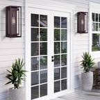 19 Inch Bronze Outdoor Wall Light Fixtures, 2 Pack Porch Lights - Image 2