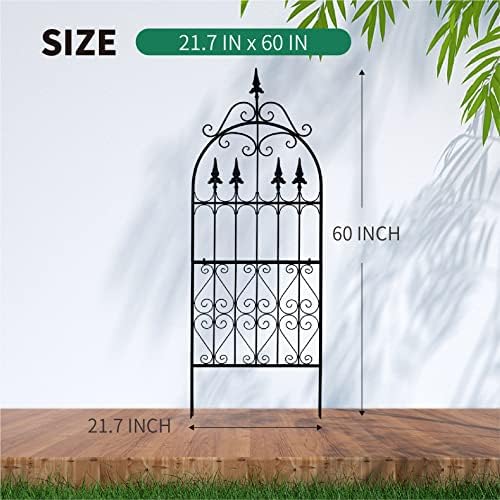 Trellis, 60" H x 21.7" W Metal Trellis for Climbing Plants - Image 4