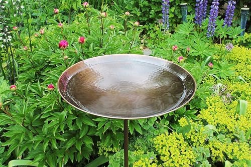 Achla Designs Burnt Copper Birdbath- Stake - Image 3