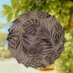 12 Inch Brown Palm Leaves Wind Spinner for Yard and Garden, Tropical Summer Beach Coastal Hanging Ornaments Outdoor 3D Kinetic Wind Sculpture Spinners Indoor Outdoor Patio Décor Ornaments Gift - Image 2