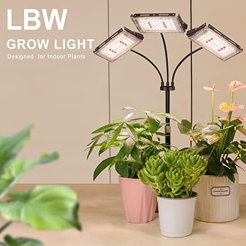 LBW Grow Light for Indoor Plant,Full Spectrum Dual Heads Desk Plant Light - Image 4