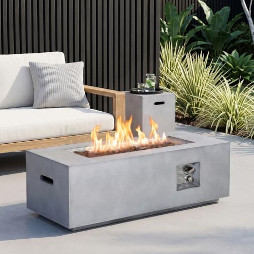 42'' Outdoor Propane Fire Pit Table Set w/Tank Cover Table - Image 7