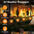 Larekook Hummingbird Hot Air Balloon Solar Lantern Outdoor Waterproof,Glass Garden Decor,Solar Hot Air Balloon Lantern with Flame Flickering Light for Yard Patio Lawn,Hummingbird Gifts for Women Mom - Image 6