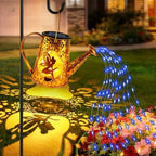 Solar Watering Can Lights, Fairy Gifts for Mothers Day Women Mom Grandma Birthday, Waterproof Outdoor Garden Decor Large Hanging Solar Lantern Fairy Lights for Patio Porch Flowerbed Pathway (Blue) by YJFWAL