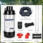 Pond Fountain Aerator,Pond Aerator,with Dynamic LED RGB Lighting Adjustable Modes, Digital Timer | 1 HP 15,000 GPH, 750W 110V, 100FT Cord - for Large Ponds, Lakes & Outdoor Water Features - Image 4
