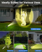 4 Pack Solar Spotlights Outdoor, Waterproof Warm White Landscape Uplights - Image 5