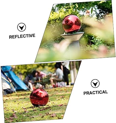 Colored Reflective Gazing Ball Polished Garden Decor Decorative Mirror Globe for Outdoor Spaces Vibrant Reflective Sphere for Lawn and Decoration - Image 4