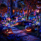 PEVOROS Solar Firework Fairy Garden Lights Outdoor, Colorful, 8 Pack - Image 3