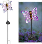 Crosslight Neon Butterfly LED Waterproof Outdoor Garden Stake Light - Decorative Electronic Light Garden Decor for Yard, Lawn, Patio, Deck, Pathway, Pond, Backyard by Crosslight