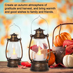 Vintage Lantern Decor, 4-Pack Flickering LED Candle Lantern with Remote Small Sized Lantern Indoor Outdoor Hanging Lanterns for Wedding Centerpiece,Halloween,Christmas,Farmhouse Decorations - Image 3