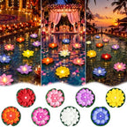 Liliful 48 Pcs Diwali Floating Lotus Lights, 3.94 Inch, 8 Colors by Liliful