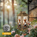 Solar Lantern Outdoor Waterproof Funny Cow Humorous Brown Highland Cows Cooking Enticing Food Kitchen Garden Decor LED Solar Lights Hanging/Tabletop Lamp Gifts for Women Mom for Outside Yard Patio - Image 5