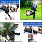 KEV 800 Lumens Solar Spot Lights Outdoor,18 LEDs Solar Flood Lights with 2 Modes &Adjustable &IPX65 Waterproof,Solar Spotlight for Driveway/Backyard/Patio Landscape/Tree/Garage(Warm White,2 Pack) - Image 5