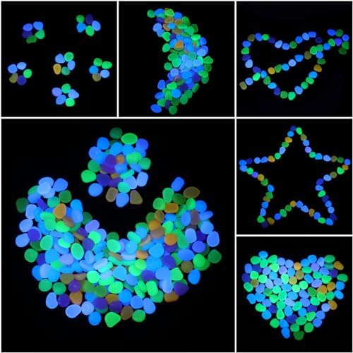 Sasylvia 3000 Pcs Glow in the Dark Rocks Outdoor, 1 Inch,Multicolor - Image 4