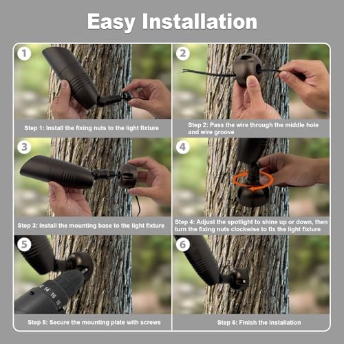 Outdoor Light Mounting Plate with 1/2" NPT for Tree and Wall - Image 7