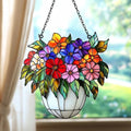 Flowers Pot Acrylic Suncatcher by AVAGAN