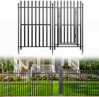 No Dig Decorative Garden Fence, 48in(H)×17.6ft(L), 8 Panels with Gate by FencePost