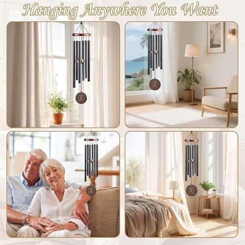 Tree of Life Wind Chimes for Outside, 32" Deep Tone Memorial Wind Chime - Image 7