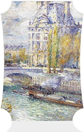 Fastasticdeals Vertical Home Decor Wall Sign The Louvre on Pont Royal Painting Art Picture Frame Berlin Shape 8x12Inches by Unknown