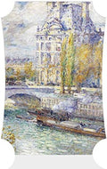 Fastasticdeals Vertical Home Decor Wall Sign The Louvre on Pont Royal Painting Art Picture Frame Berlin Shape 8x12Inches by Unknown