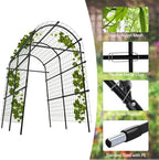 Garvee Metal Garden Arch Trellis, 7.6Ft Black for Raised Beds - Image 3