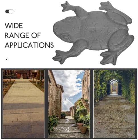 Toyvian Cast Iron Frog Stepping Stone, Garden Pathway Sculpture - Image 2