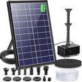 Biling 8W Solar Fountain Pump with 3600mAh Battery Backup for Outdoor Use by biling