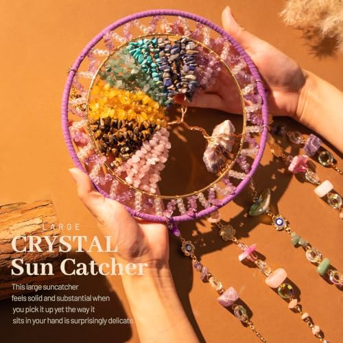 Rainbow Sun Catcher Large Chakra Crystal Suncatchers for Window Hanging - Image 2