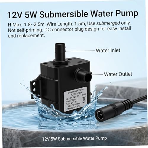 Solar Water Pump 12v With Solar Panel, Efficient Powered Water Pump For Pond Circulation, Filtration, And Aeration, Submersible Fountain Kit For Garden, Bird Bath, Feature - Image 4