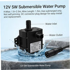Solar Water Pump 12v With Solar Panel, Efficient Powered Water Pump For Pond Circulation, Filtration, And Aeration, Submersible Fountain Kit For Garden, Bird Bath, Feature - Image 4