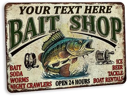 Fishing Décor For Home Custom Fishing Sign Bait Shop Sign Lake House Décor Cabin Wall Art Man Cave Décor Gifts For Him Lodge Décor 108122002070 by ChicoCreekSigns