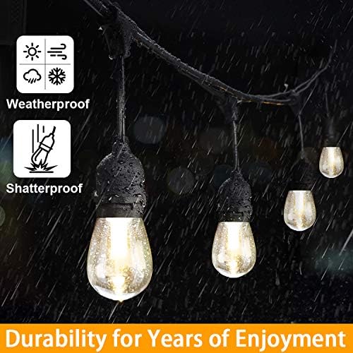 Mlambert 3 Colors 48FT LED Solar String Lights with Remote, 3 Modes, Black - Image 5