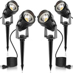L LOHAS LED Landscape Lighting Outdoor, Dusk to Dawn Plug in Spotlight by LLOHASLED