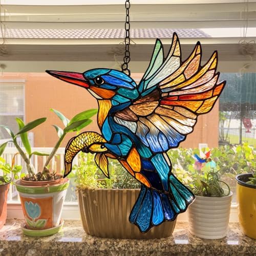 Kingfisher Acrylic Suncatcher - Image 4