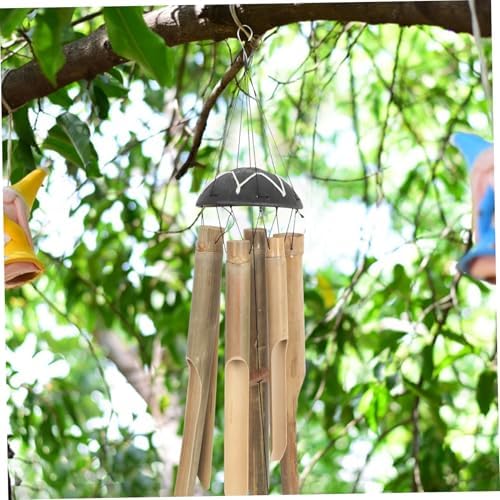 Bamboo Wind Chimes for Outdoors Yard Decor with Melodious Deep Tone - Image 5