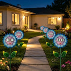Solar Sunflower Outdoor Lights Metal Flower with Moving Eyes - Image 6
