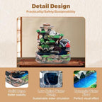 Indoor Rockery Waterfountain, Rockery Tabletop Fountains Desktop Fountain Waterfall with Atomization Effect Water Fountain Tabletop Fountain Ornament for Home Office Bedroom Decoration - Image 2
