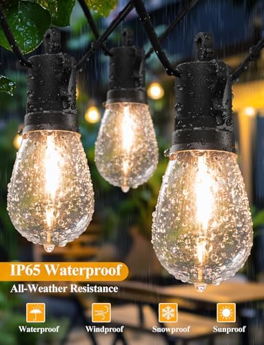 Brightever 120FT LED Outdoor String Lights for Patio Decor - Image 5