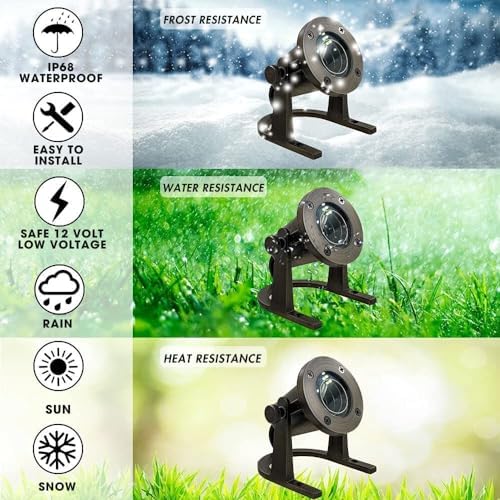 Underwater Light 172 - Solid Brass Underwater Pond Lights LED Submersible Waterfall Pool Pond Fountain Lighting Long Lasting IP 68 Waterproof Lighting with Connectors (No Bulb) - Image 3