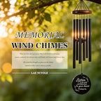 36 Inch Memorial Wind Chimes for Loss of Loved One - Deep Tone, Durable Metal Sympathy Wind Chimes for Outside, Outdoor Decor, Garden Patio Porch Yard Home, Meaningful Gift for Mom Women Housewarming - Image 2