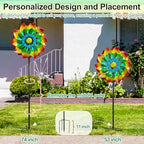 Lariander Wind Spinner - Metal Large Wind Spinners Outdoor - Windmill for Yard and Garden, Gift for Family, Friends, Garden Lovers(74'' x 22'') - Image 4